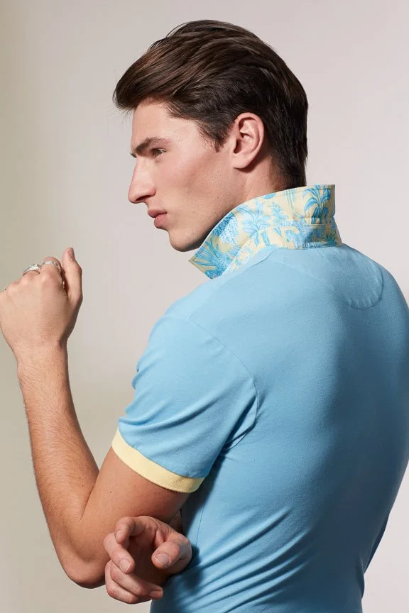 Vicomte A. Percy Sky Blue Polo