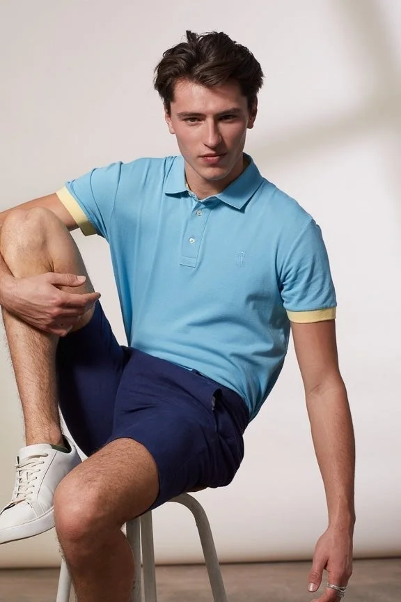Vicomte A. Percy Sky Blue Polo