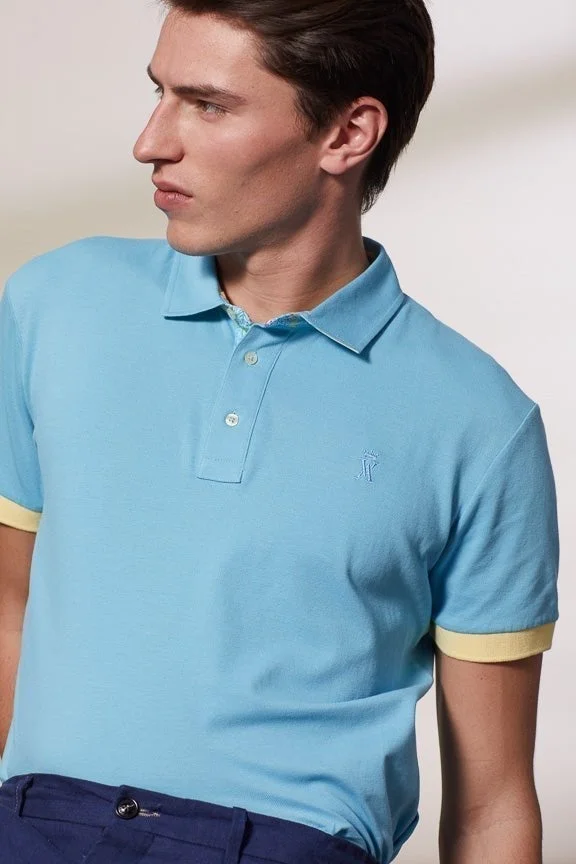 Vicomte A. Percy Sky Blue Polo