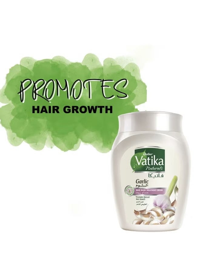 Vatika Naturals Garlic Hammam Cream – Natural Hair Growth & Protection from Dryness 225g - Image 4