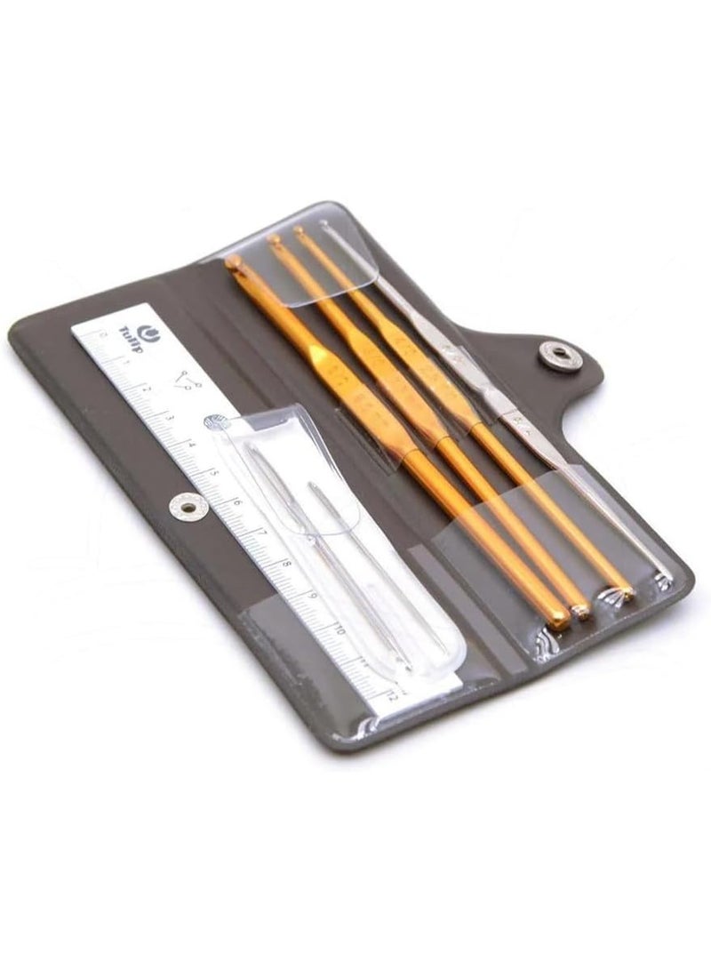 Tulip Crochet Hook Set, Classic One 7-PC Crochet Hook Set & Yarn Needles with Case - Image 1