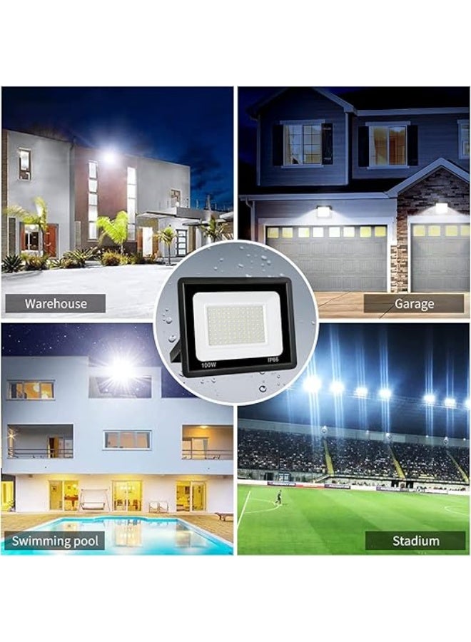 ESNCO 400 واط ضوء الفيض LED - إضاءة أمان خارجية فائقة السطوع، مقاومة للماء IP66، 6500 كلفن أبيض بارد، زاوية شعاع واسعة لحديقة، حديقة، ملعب، موقف سيارات، مستودع - Image 5