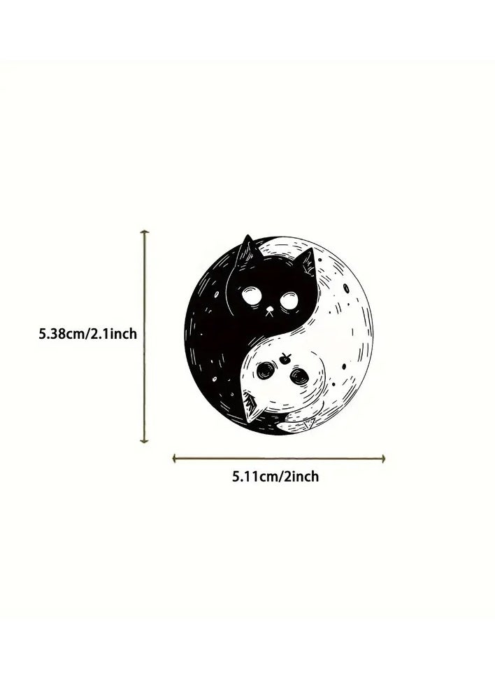 Goolsky 50pcs Black Cat DIY Waterproof Doodle Stickers Stickers Hand Account Decoration For Guitar Notebook Helmet Skateboard Luggage Phone Computer  - Image 2