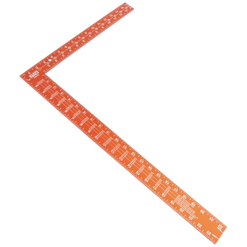 Klein Tools 935FSQ Framing Square 24Inch x 16Inch L Shape Carpenter Square Tool for Woodworking with Laser Etched Rafter Tables and Octagon Scales - Image 1