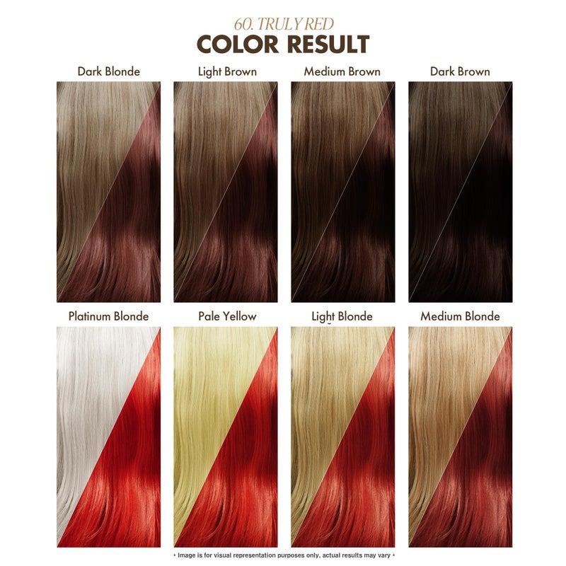 Adore Semi Permanent Hair Color (060 Truly Red) | Vegan & Cruelty-Free Red Hair Dye | No Ammonia, No Peroxide, No Alcohol | 4 Fl Oz (Pack of 1) - Image 3