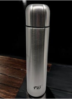 YOLO Hot and Cold Stainless Steel Vacuum Travel Flask - 1 Liter, Silver  - Image 5