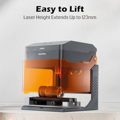 SainSmart Genmitsu Kiosk 10W 10000mW Laser Engraver, Light Weight & Portable Laser Engraver Machine, Home Laser Cutter with Acrylic Enclosure for DIY Wood/Leather/Metal, 3.9'' x 3.9'' Engraving Area, Laser Safety Class 1 - Image 3