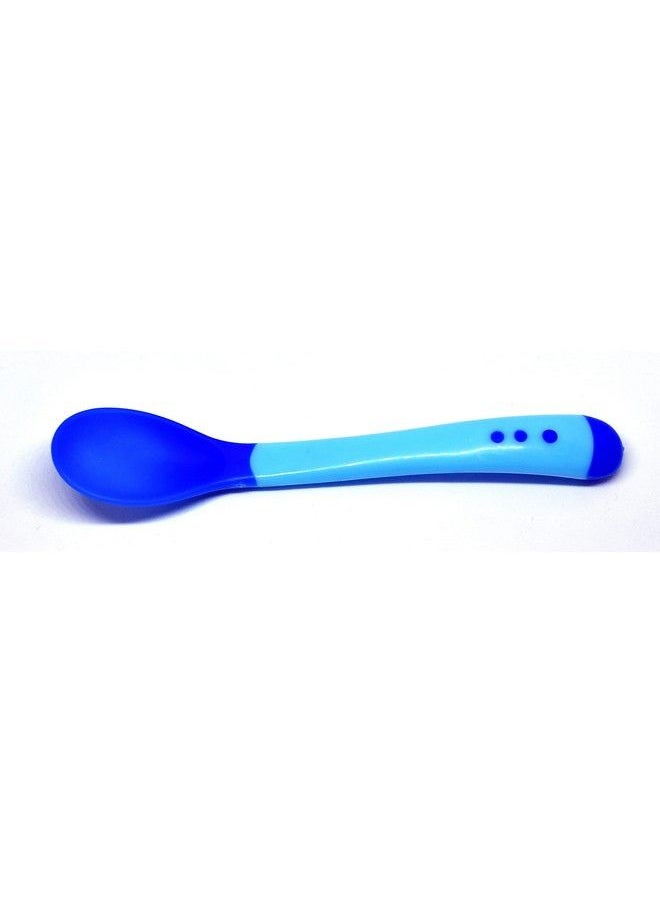 The Little Lookers Silicone Tip Heat Sensitive Silicone Spoons ; Temperature Sensing Spoons ; Spoon Set (Pink & Blue Pack Of 4)  - Image 5
