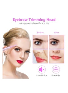 SYOSI Eyebrow Hair Removal for Women, Upgraded Mini Portable Eyebrow Trimmer, Painless Face Hair Shaver Electric Eyebrow Razor for Brows Face Cheek Lips Peach Fuzz  - Image 2