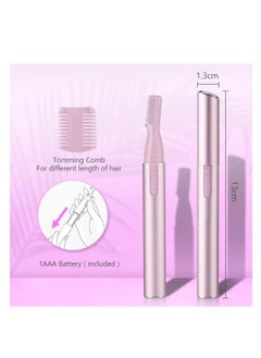 SYOSI Eyebrow Hair Removal for Women, Upgraded Mini Portable Eyebrow Trimmer, Painless Face Hair Shaver Electric Eyebrow Razor for Brows Face Cheek Lips Peach Fuzz  - Image 4