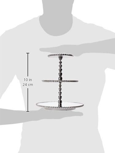 Mariposa Pearled 3-Tiered Cupcake Server - Image 3