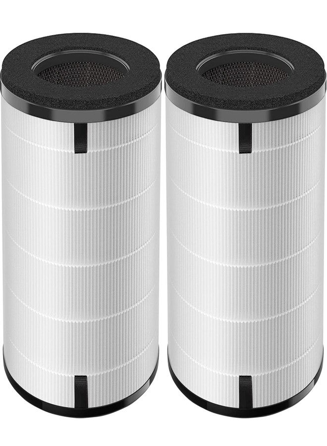 Mixzeny AP-T40FL AP-T45 HEPA Replacement Filter Compatible with 1461901 Homedics Total Clean 5-in-1 Air Cleaner Purifier, AP-T40 AP-T45WT AP-T40WT AP-T45-BK AP-T45-WT AP-T40WTAR, 2-Pack - Image 1