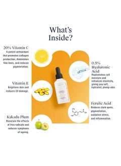 ARATA Arata Vitamin C Face Serum For Glowing Skin (30 Ml)  - Image 3