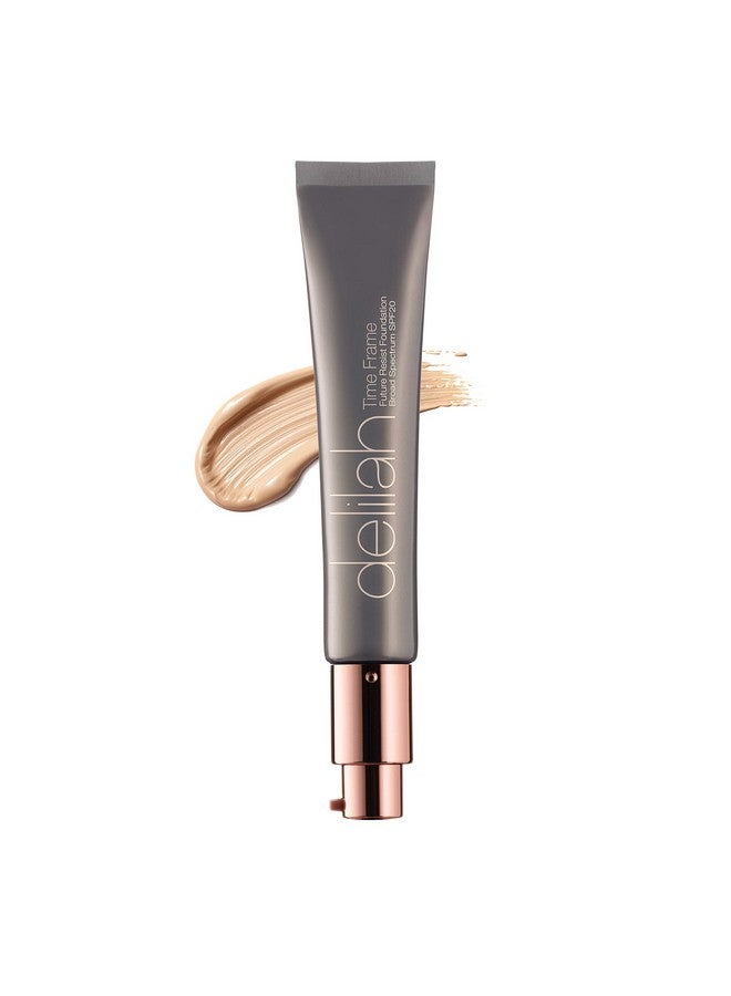 delilah  Future Resist Foundation With Spf 20 Lace Lightweight Long Wear Anti Aging Flawless Coverage Liquid Makeup Foundation With Antioxidant Vitamin E  Cruelty Free 1.28 Oz - Image 2