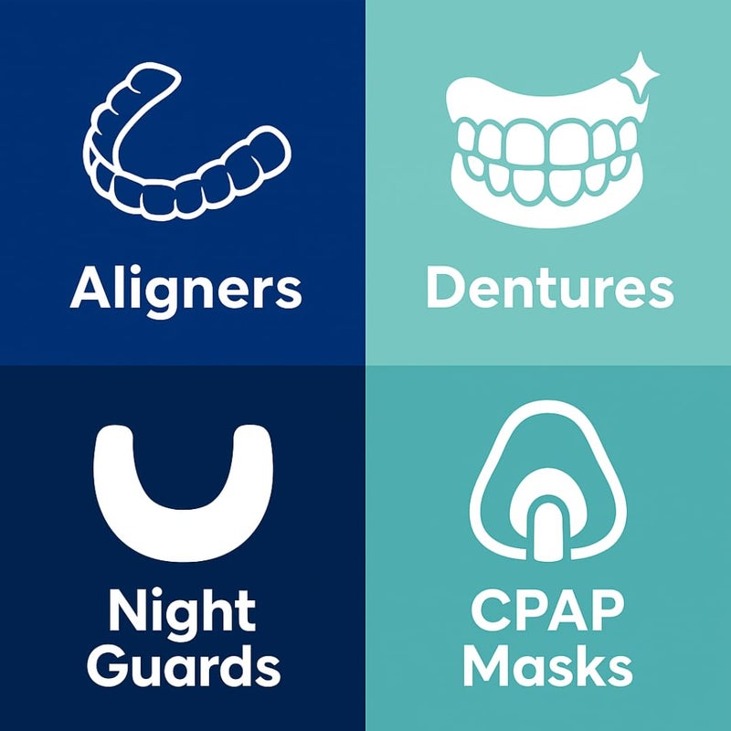 iSonic AlignerCleanâ„¢ CTAR01x4, Ultrasonic Cleaning Tablet for daily cleaning of aligners/retainers, dental appliances, night guards, cpap components. 48 Tablets x4 pack - Image 5