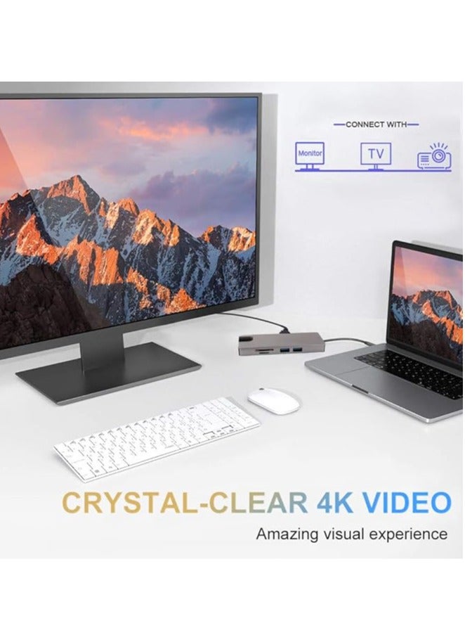 general 8-in-1 USB C Hub, Type-C Hub Adapter with 4K HDMI, 1080P VGA, 2 USB 3.0 ports, Type C PD, Gigablit Ethernet, compatible with MacBook pro, Dell, HP and more Type C devices. - Image 4