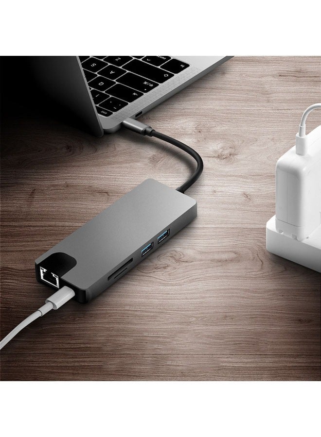 general 8-in-1 USB C Hub, Type-C Hub Adapter with 4K HDMI, 1080P VGA, 2 USB 3.0 ports, Type C PD, Gigablit Ethernet, compatible with MacBook pro, Dell, HP and more Type C devices. - Image 5