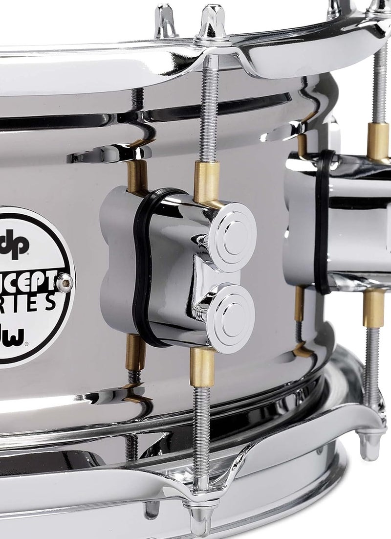 Pacific Drums Concept Series Black Nickel Over Steel Snare Drum, 6"X10" - Image 3