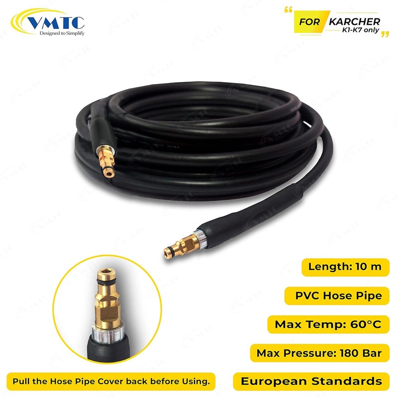 VMTC خرطوم VMTC للتوصيل السريع QCQC متوافق مع غسالة السيارات كارتشر K Series عالية الضغط K1K7 بطول 10 متر - Image 4