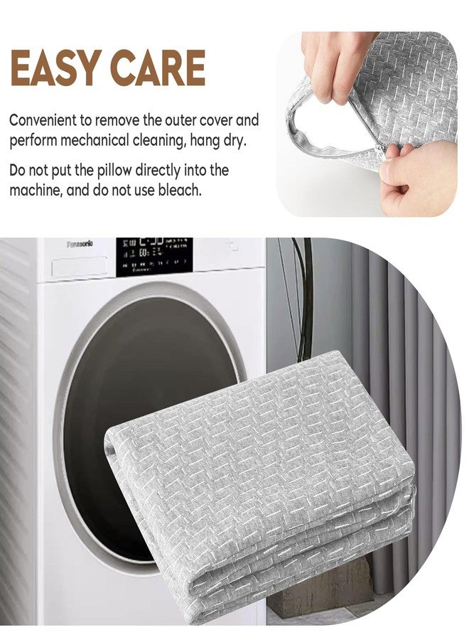 PEUJEW Camping Pillow Shredded Memory Foam Pillow, Compressible Travel Pillow Breathable Cover, Ideal Backpacking Airplane Hiking - Image 5