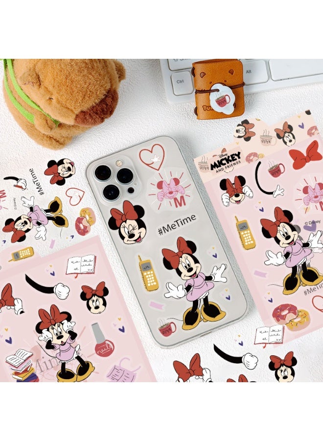 NIBEMINENT 2 Pcs Disney Minnie Deco Kit Waterproof Stickers, High Definition Printing Bright Colors, Suitable for Laptop Skateboard Luggage Water Bottle Guitar DIY - Image 2