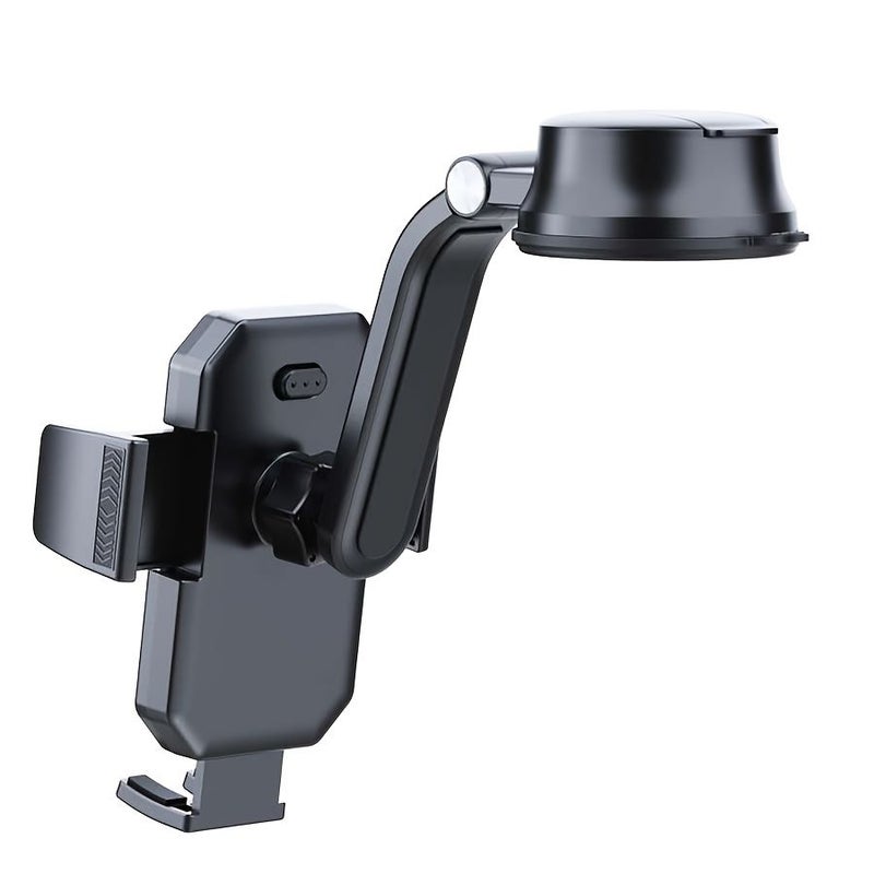 Black Car Dashboard Phone Holder with Improved Suction Cup One Button Release Adjustable Base - Image 4