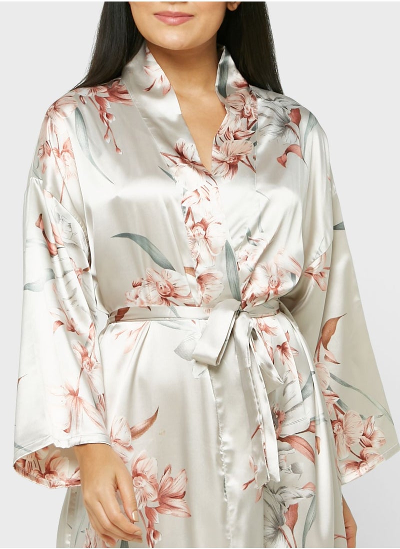 ELLA - Printed Night Robe - Image 1