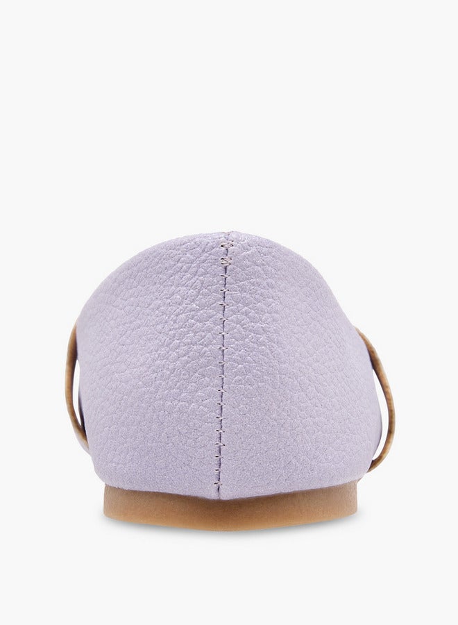 Flora Bella By Shoexpress Girls Textured Slip-On Ballerina Shoes  - Image 5