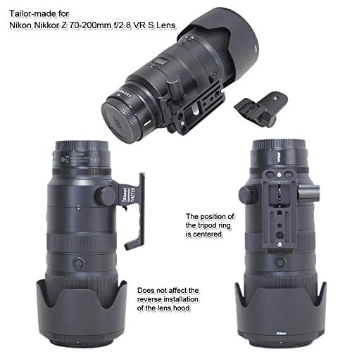 iShoot Metal Lens Collar Foot Stand Tripod Mount Ring Base Compatible with Nikon Nikkor Z 70-200mm f/2.8 VR S and Z 100-400mm F4.5-5.6 VR S, Lens Support Holder with Arca Fit Dovetail - Image 5