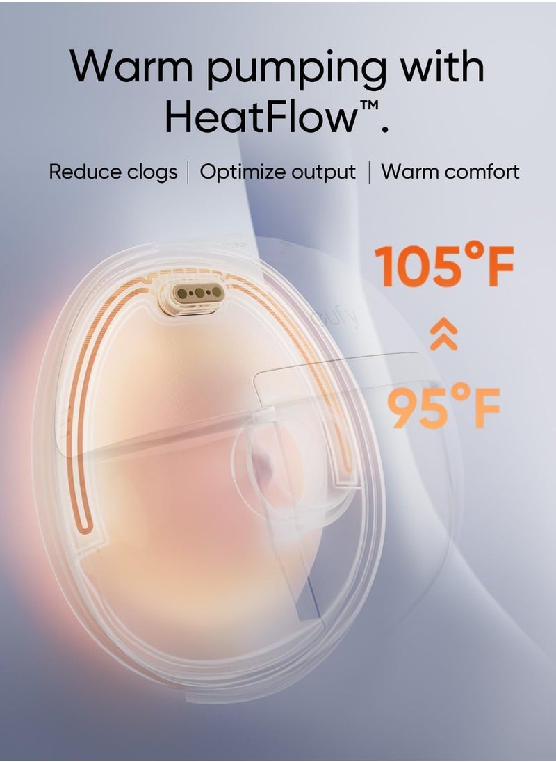 eufy eufy Wearable Breast Pump S1 Pro, Electric Hands-Free Breast Pump with Heating Technology, Portable Charging Case, App-Controlled Smart Rhythm, Hospital-Grade Suction, Leak-Proof and Ultra-Quiet  - Image 2