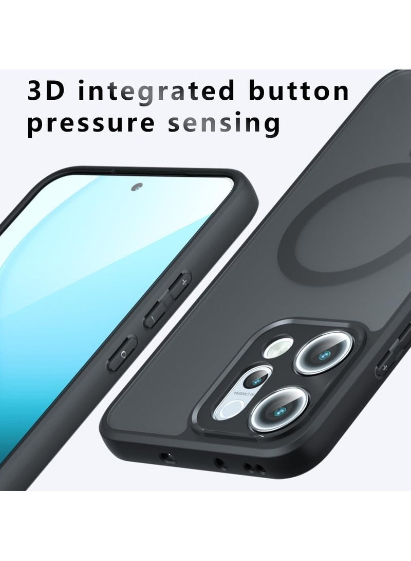 General Magnetic Case Compatible OPPO Reno 14 Pro 5G Case with Selected TPU Material and Four Corner Airbags Wireless Charging Shock and Drop Cover  - Image 2