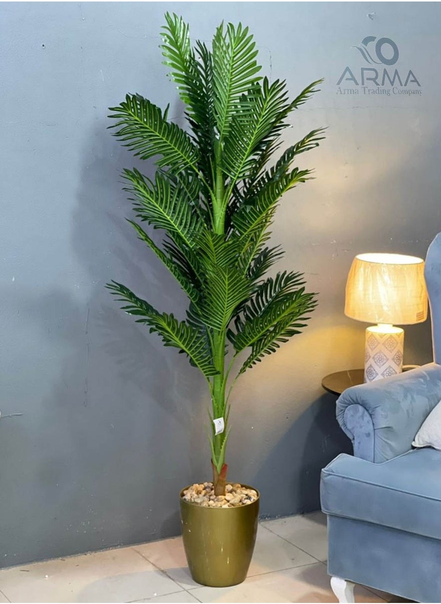 An artificial tree simulating an artificial palm tree with a natural feel, 120 cm high 