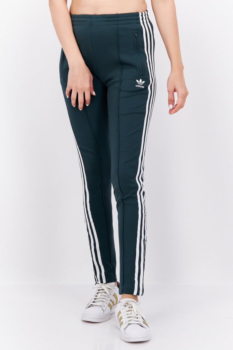 adidas Originals Women Sportswear Fit Drawstring Training Track Pants, Green  - Image 1