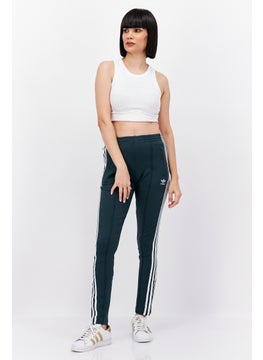 adidas Originals Women Sportswear Fit Drawstring Training Track Pants, Green  - Image 4