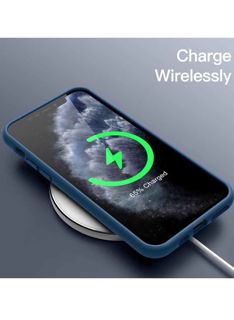 DUSALA iPhone 11 Pro Max Case, Liquid Silicone Phone Case for iPhone 11 Pro Max 6.5 Inch, Colorful Silky-Soft Protective Cover (Blue) - Image 5