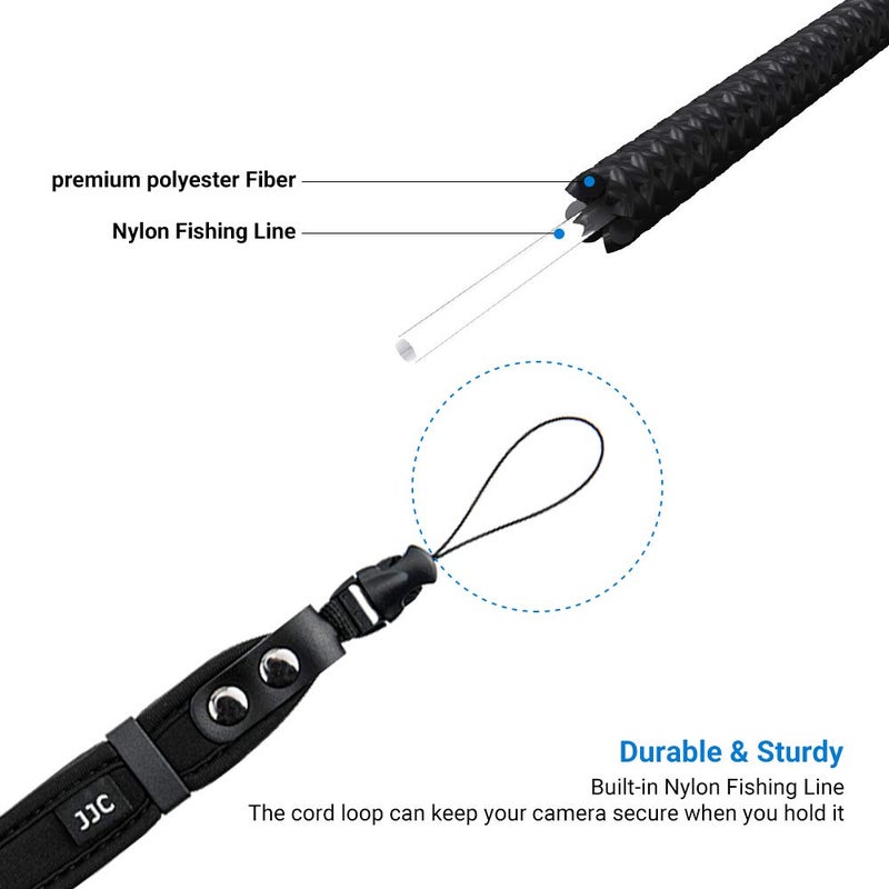 JJC Camera Wrist Strap,Soft Hand Strap for Canon EOS M200 M100 M10 M50 M5 M6 G1X G3X G9X G5X Mark II III Sony RX100 VII VI V VA IV III ZV-E1 ZV-E10 Rioch GR III HDF GR IIIx HDF Olympus TG-7 TG-6 and More - Image 2