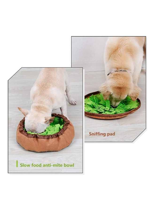 NIBEMINENT Pet Snuffle Feeding Training Mat Brown/Green - Image 3