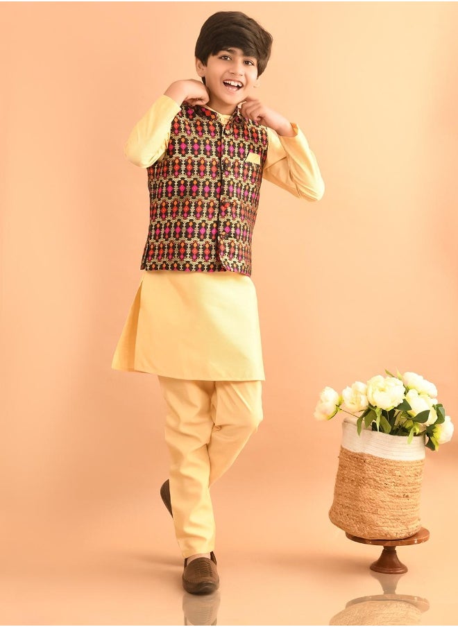 LILPICKS - Kurta Pajama Set with Nehru Jacket - Image 1
