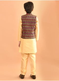 LILPICKS Kurta Pajama Set with Nehru Jacket  - Image 5