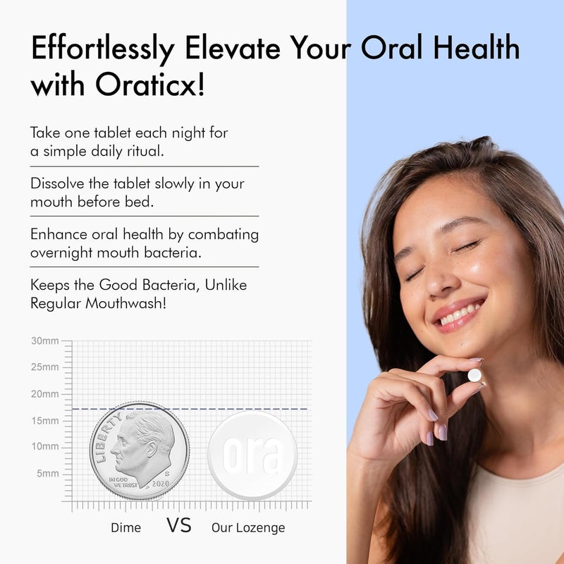 OraTicx Teeth  Gums Dental Probiotic 8 Billion CFU  Naturally Supports Oral Health Fresh Breath and Immunity Oral Probiotic Supplement Grape Flavor 30 Lozenges 4Pack - Image 5