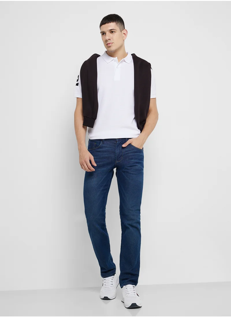 Seventy Five Basic Polo With Print