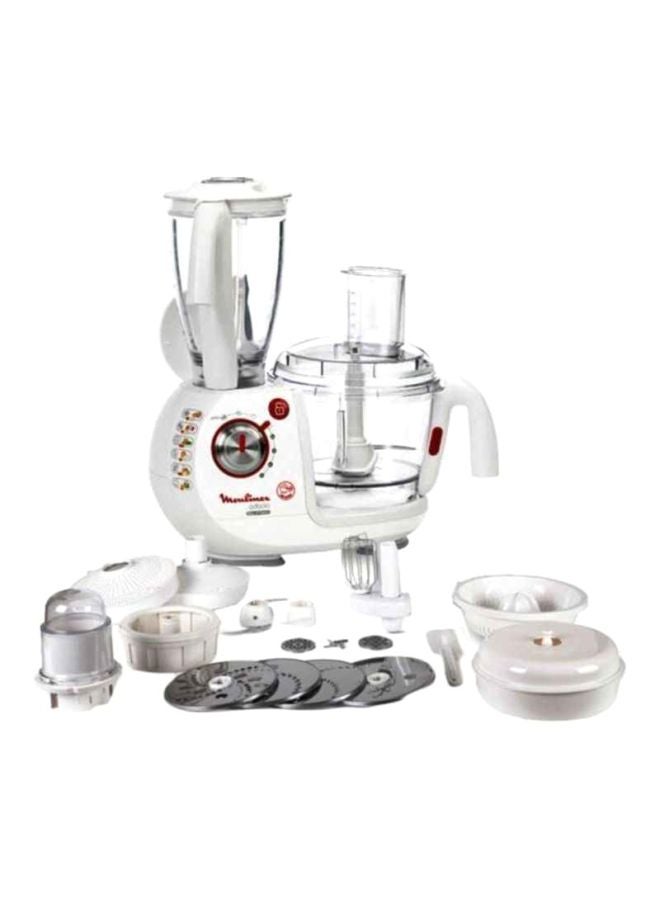 Moulinex Food Processor 1000W 3 L 1000 W FP7361BM White/Clear/Red - Image 1