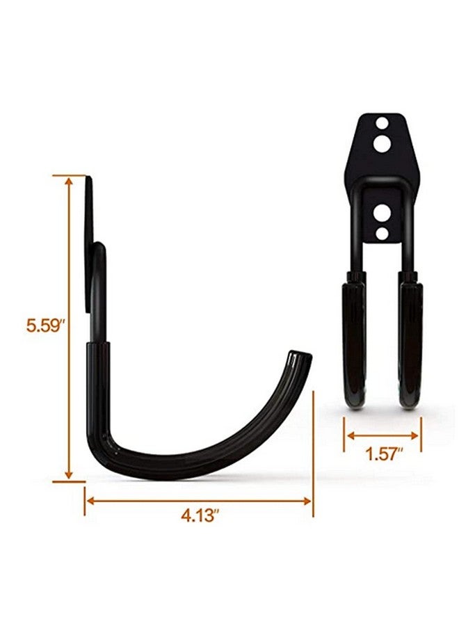 Zoele Wall Mount Baby Stroller Hanger - Baby Stroller Rack Holder, Garage Power Tool Hanger Wall Hook, Steel Garage Tool Storage Organizer Utility Hooks (Black) - Image 3