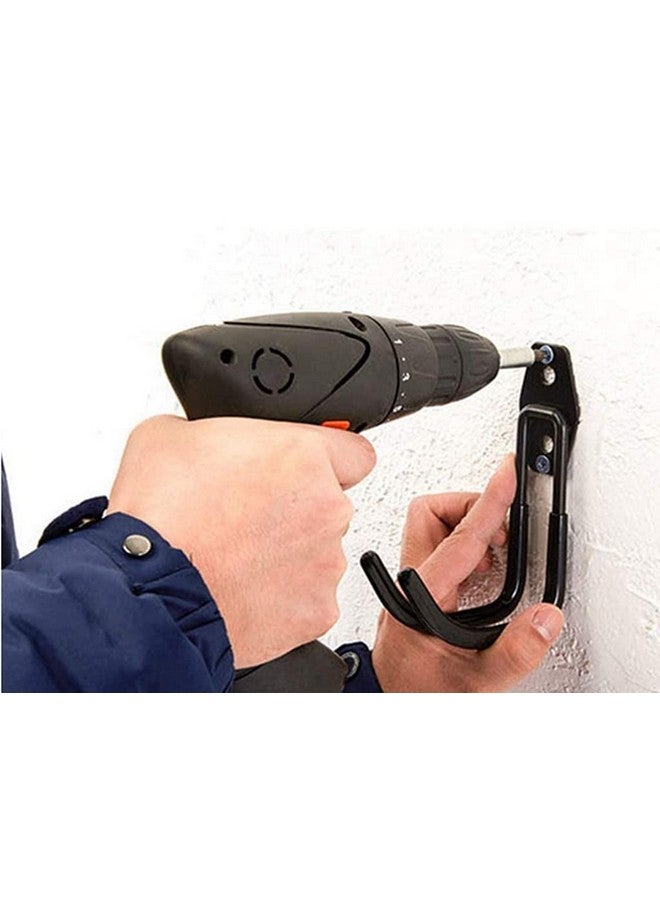 Zoele Wall Mount Baby Stroller Hanger - Baby Stroller Rack Holder, Garage Power Tool Hanger Wall Hook, Steel Garage Tool Storage Organizer Utility Hooks (Black) - Image 4