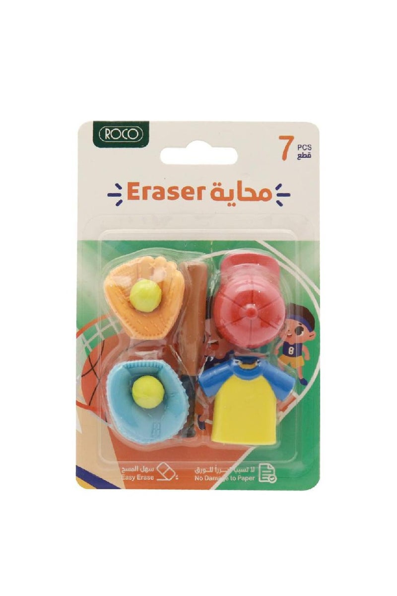 روكو ممحاة مطاطية رياضية بألوان متنوعة
