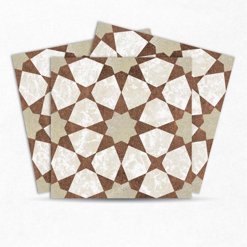 MOSAICOWALL Mosaicowall DIY Peel and Stick Floor Tiles Wall Tiles for Kitchen Living Dining Room Matte Flooring Tile FST0366 X 6 Inches Pack of 12  - Image 1