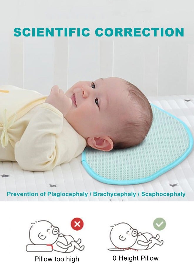 WooFree 2 Pcs Breathable Baby Flat Pillow High Sweat Absorption Isolate Newborn's Spitting Up - Image 4