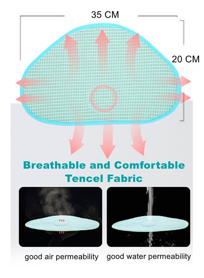 WooFree 2 Pcs Breathable Baby Flat Pillow High Sweat Absorption Isolate Newborn's Spitting Up - Image 2