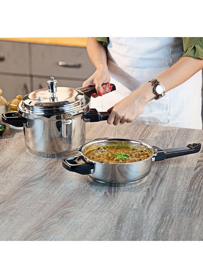 Vinod Combo of 3 Liters Pressure Cooker and 2 Litres Pressure Cooker - Image 5