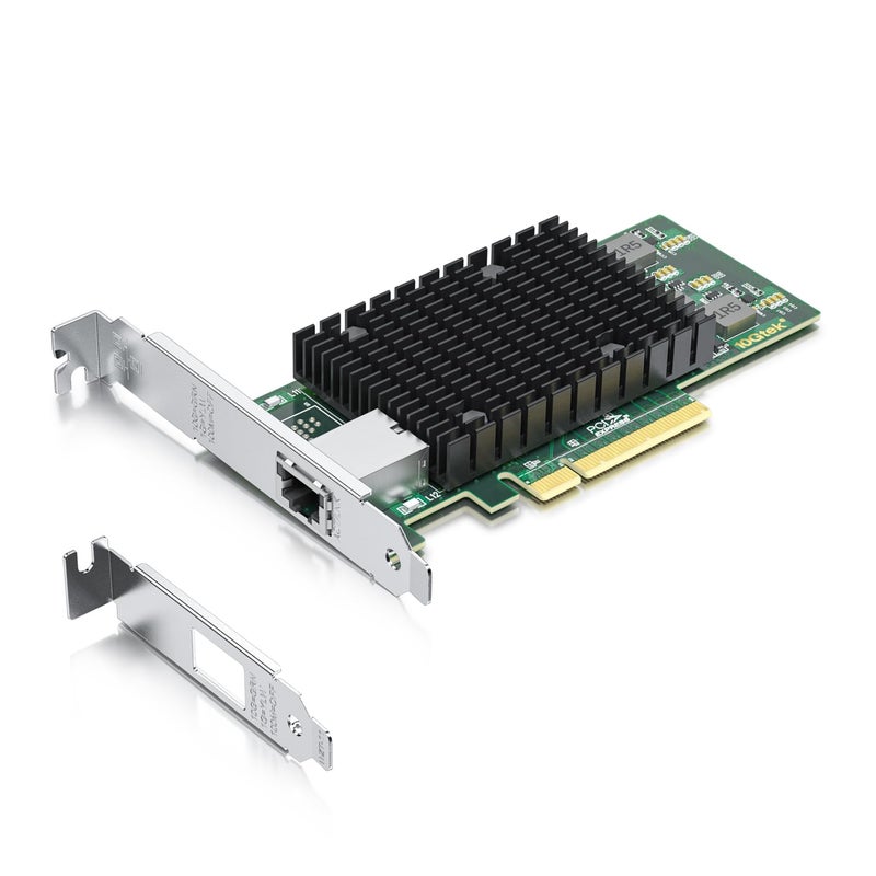 10جتيك بطاقة شبكة 10Gb PCI-E NIC، منفذ نحاسي واحد RJ45، مع وحدة تحكم Intel X540-BT1، محول إيثرنت PCI Express يدعم Windows Server/Windows/Linux/ESX، مقارنة بـ Intel X540-T1 - Image 1